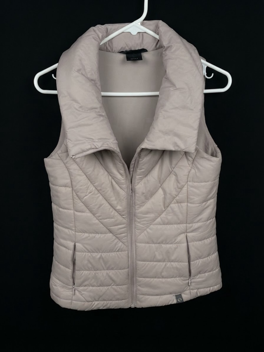 Mondetta Outdoor Project Quilted Puffer Vest Taupe / Blush – Size XS